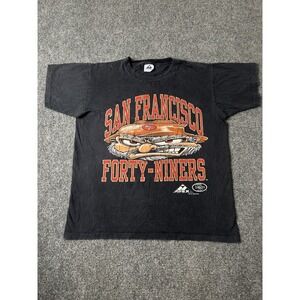 Mens 1993 San Francisco 49ers Apex One Graphic T Shirt Black, Size L